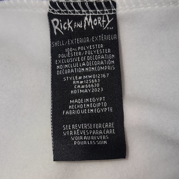 Rick and Morty Hoodie Size XL Members Only by Adult Swim. Graphic design hood - Picture 3 of 9
